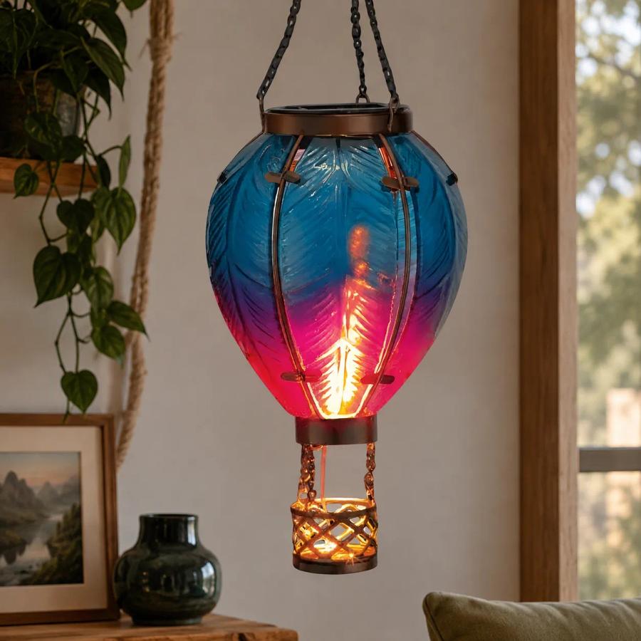 Ombre patterned balloon lantern