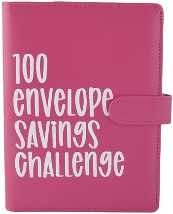 100 Envelope Challenge Binder in Red