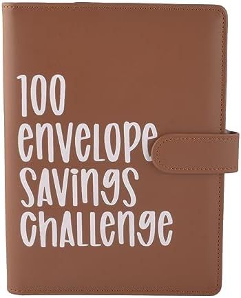 100 Envelope Challenge Binder | Easy and Fun Way to SaveMoney Saving Challenge Box kit Cash Saving,Savings Challenges Budget Book Binder with Cash Envelopes for Office,Home,School (Red) thumbnail 3