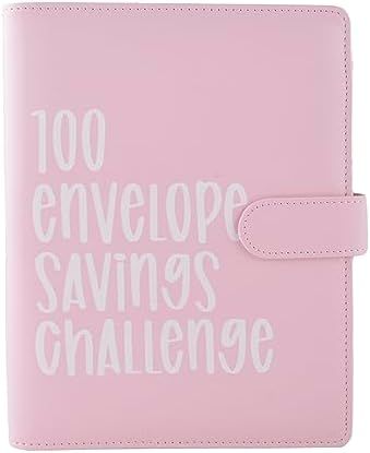 100 Envelope Challenge Binder | Easy and Fun Way to SaveMoney Saving Challenge Box kit Cash Saving,Savings Challenges Budget Book Binder with Cash Envelopes for Office,Home,School (Red) thumbnail 6