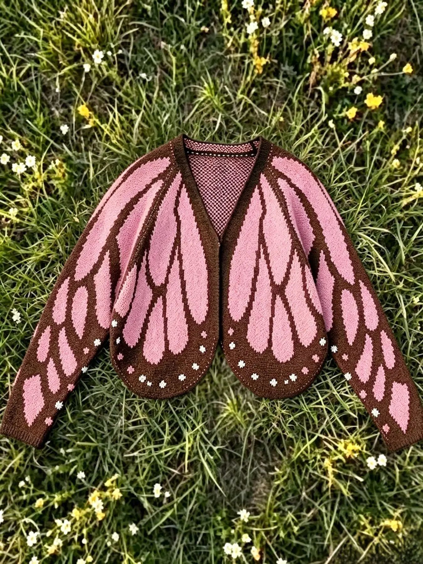 The Pink butterfly wing cardigan