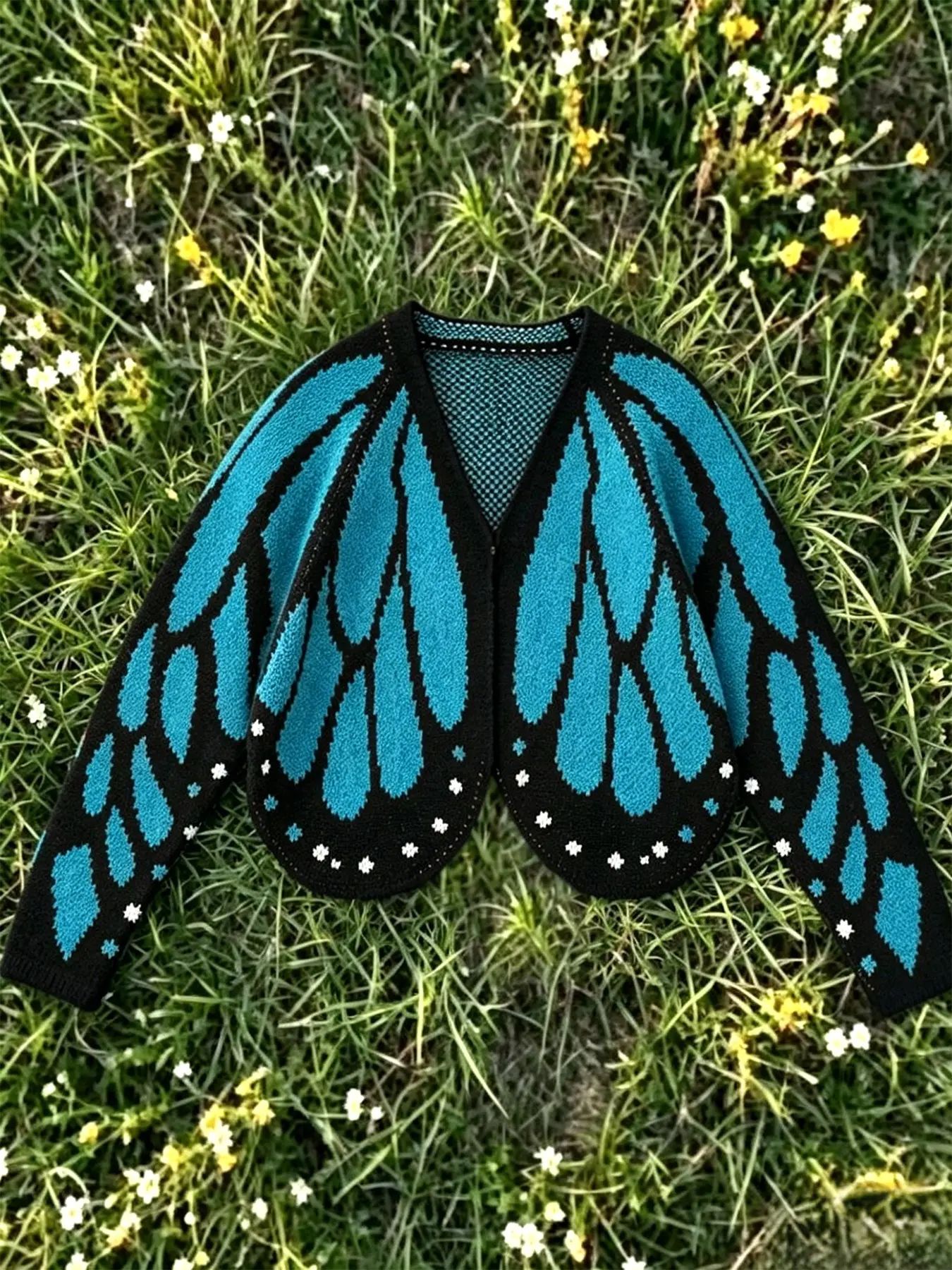 The Light Blue butterfly wing cardigan