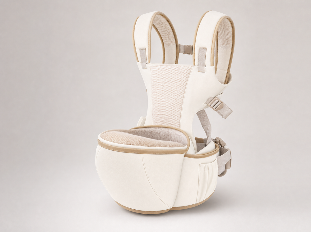 Comparison of the old foam seat cushion versus the new widened air seat cushion