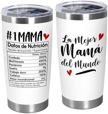TEEZWONDER Mothers Day Gifts from Daughter Son - 20 oz Stainless Steel Insulated Coffee Tumbler with Lid thumbnail 4