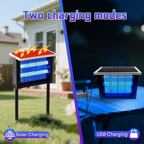 Outdoor Insect Solar Energy 4500V Electric Shock Mechanism Portable Wireless Device thumbnail 4