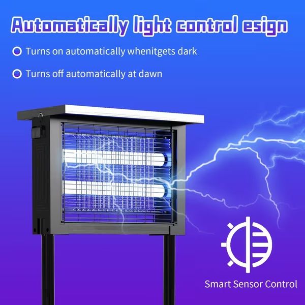 Outdoor Insect Solar Energy 4500V Electric Shock Mechanism Portable Wireless Device thumbnail 12