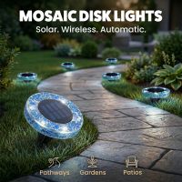 Thumbnail of mosaic light at night