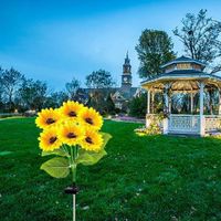 2 Pack Sunflower Solar Lights - 12 Vibrant Sunflowers LED Garden Outdoor Decorative Stake Lights for Yard, Patio, Lawn, Pathway, IP65 Waterproof, Gardening Gift for Mom, Grandma, and Friends thumbnail 3