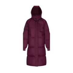 The coat in Burgundy
