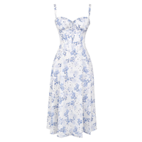 Floral Bustier Midriff Waist Shaper Dress thumbnail 3