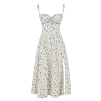 Floral Bustier Midriff Waist Shaper Dress thumbnail 4