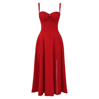 Floral Bustier Midriff Waist Shaper Dress thumbnail 5