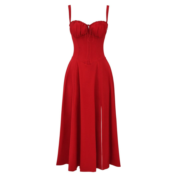 Floral Bustier Midriff Waist Shaper Dress thumbnail 5