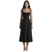 Floral Bustier Midriff Waist Shaper Dress thumbnail 8