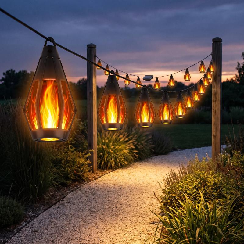 SolarFlame String Lights