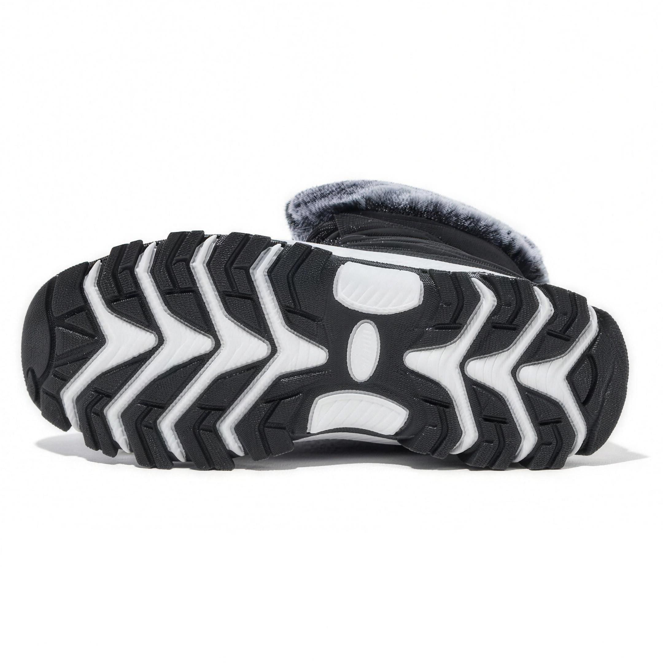 Close view of the deep-lug rubber outsole tread