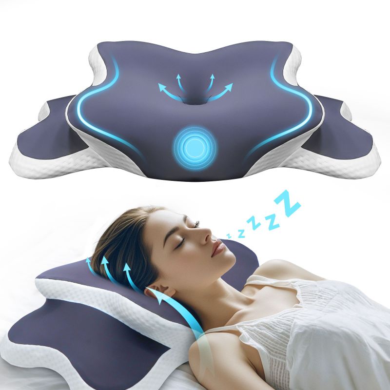 Memory Foam Cervical Pillow — contour neck support
