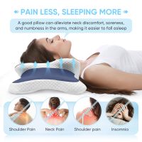 Memory Foam Cervical Pillow Neck Pain Relief thumbnail 4