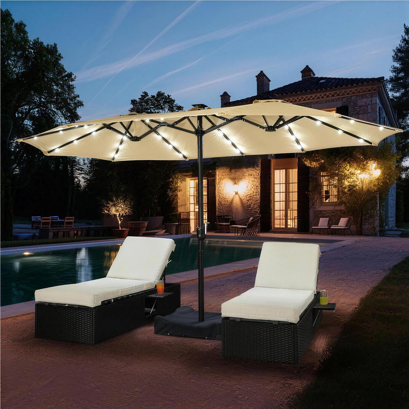 Solar LED Patio Umbrella