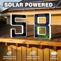 Solar Lighted House Numbers  thumbnail 2