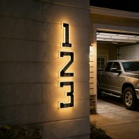 Solar Lighted House Numbers  thumbnail 1