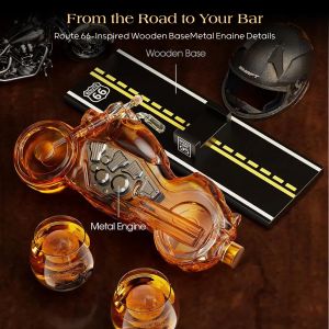 Wooden Route 66 base and metal engine details