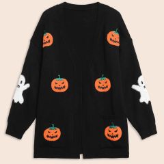Plus Size Pumpkin Cardigan 10