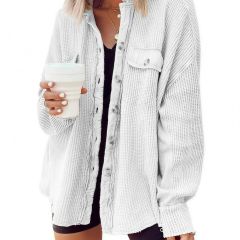 Waffle Knit Shacket 4
