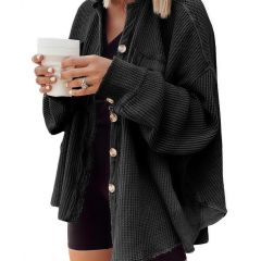 Waffle Knit Shacket 6