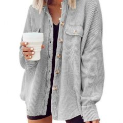 Waffle Knit Shacket 7