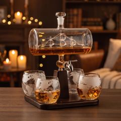 Whistra&reg; Ship Decanter Set 4